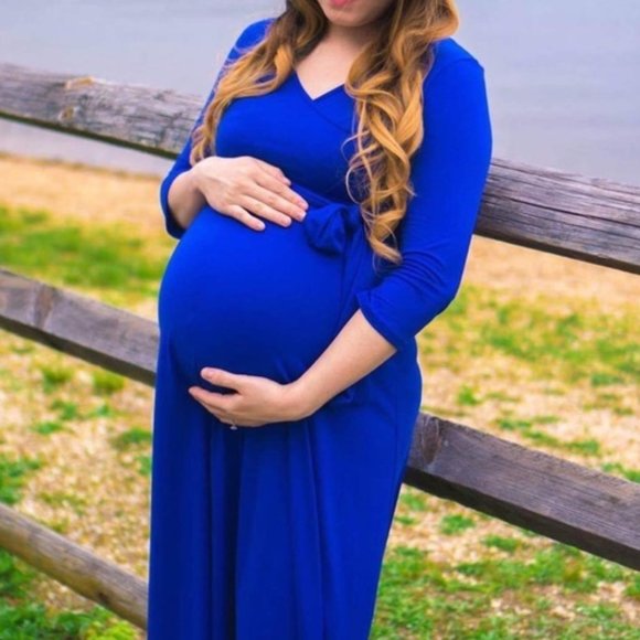 Motherbee Maternity Dresses & Skirts - 🎉Host Pick!🎉Maternity Royal Blue Dress Motherbee